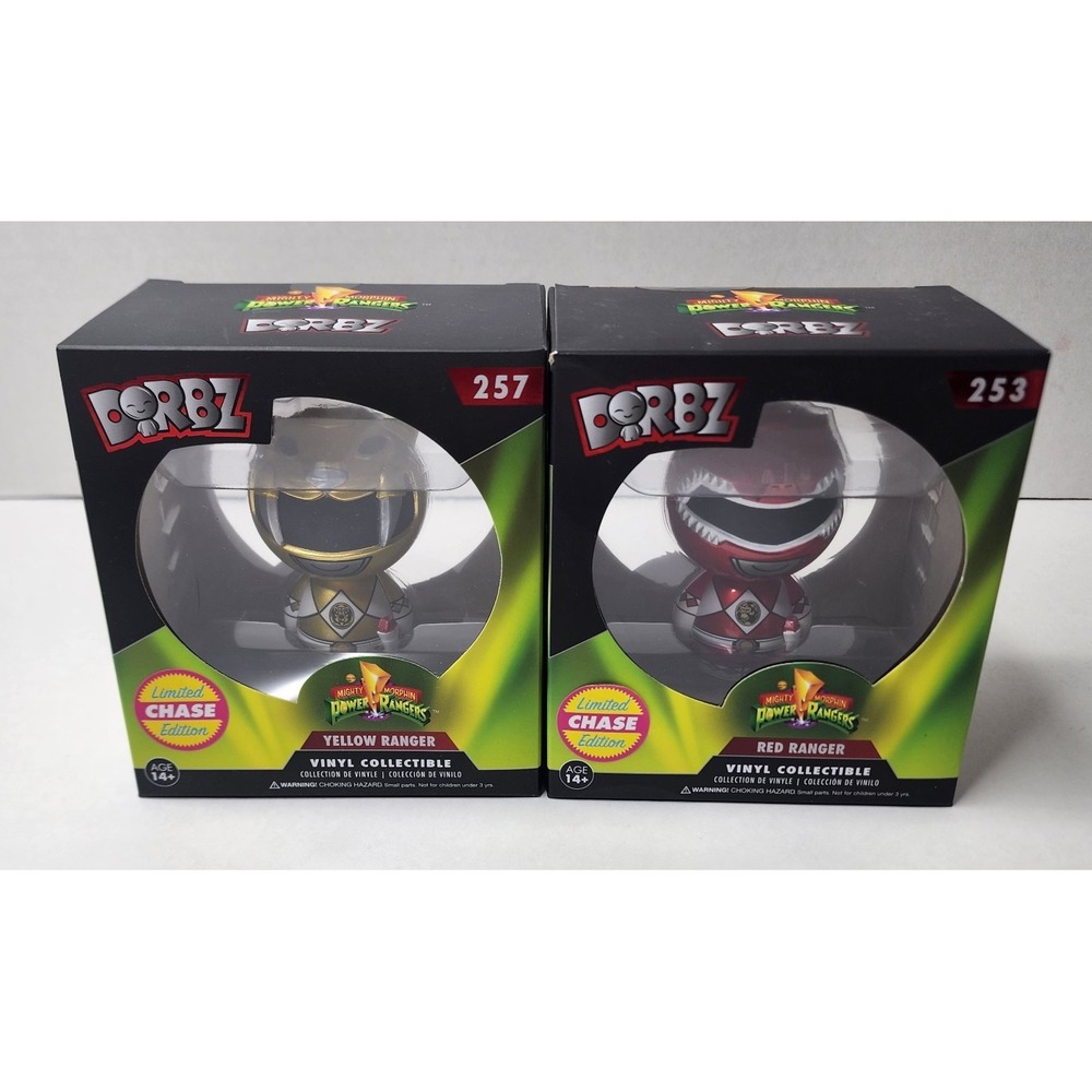 Funko Dorbz - Power Rangers Chase Lot - Red Ranger (253) & Yellow Ranger (257)